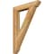Ekena Millwork Traditional Slat Rough Sawn Bracket, Western Red Cedar, 4"W x 26"D x 38"H BKT04X26X38TRA06RWR - alternate 1